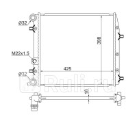 VW0011 - Радиатор охлаждения (SAT) Volkswagen Polo (2001-2005)