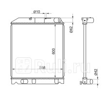 TY0072 - Радиатор охлаждения (SAT) Toyota Dyna (2004-2006)