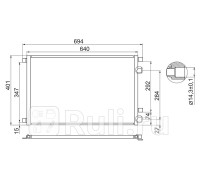 ST-RNW2-394-0 - Радиатор кондиционера (SAT) Renault Megane 2 (2002-2006)