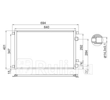 ST-RNW2-394-0 - Радиатор кондиционера (SAT) Renault Megane 2 (2002-2006)