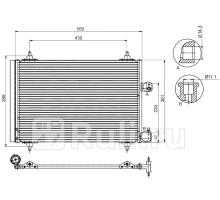 ST-PG03-394-0 - Радиатор кондиционера (SAT) Peugeot 407 (2004-2011)