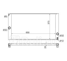 VL0007 - Радиатор охлаждения (SAT) Volvo S40 (2004-2007)