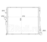 ST-10-0007 - Радиатор охлаждения (SAT) BMW X3 E83 (2006-2010)