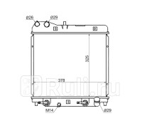 HD00013 - Радиатор охлаждения (SAT) Honda Fit GD (2001-2003)