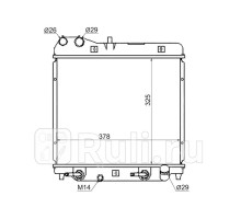 HD00013 - Радиатор охлаждения (SAT) Honda Fit GD (2001-2003)