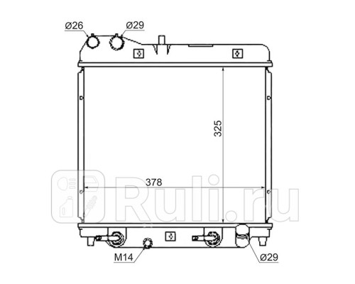 HD00013 - Радиатор охлаждения (SAT) Honda Fit GD (2001-2003)