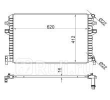ST-10-0015 - Радиатор охлаждения (SAT) Volkswagen Golf 7 (2012-2020)