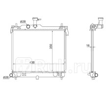 HY0003-I10MT - Радиатор охлаждения (SAT) Hyundai i10 (2013-2016)