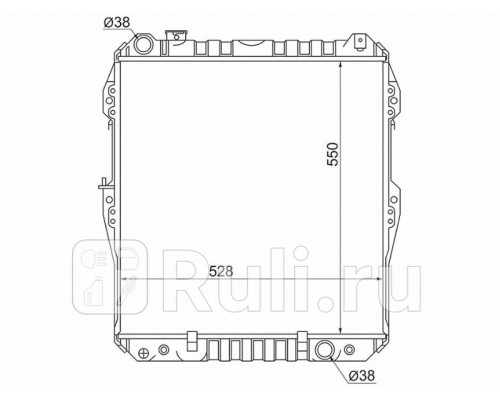 TY0013-1KZ-2R - Радиатор охлаждения (SAT) Toyota Hilux (1992-1994)