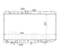 SG-TY0002-AT170 - Радиатор охлаждения (SAT) Toyota Corolla E90 (1987-1993)