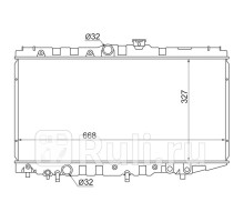 SG-TY0002-AT170 - Радиатор охлаждения (SAT) Toyota Carina 2 левый руль (1988-1992)