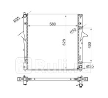 KI0005-3 - Радиатор охлаждения (SAT) Kia Sorento 1 (2006-2009)