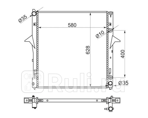 KI0005-3 - Радиатор охлаждения (SAT) Kia Sorento 1 (2006-2009)