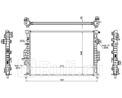 FD0003-07 - Радиатор охлаждения (SAT) Ford Focus 3 (2011-2015)