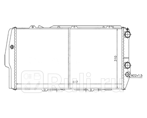 ST-01-0001 - Радиатор охлаждения (SAT) Audi 100 C3 (1982-1991)