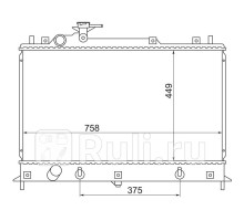 MZ0011 - Радиатор охлаждения (SAT) Mazda CX-7 ER2 (2009-2012)