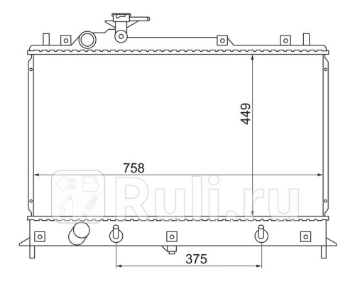 MZ0011 - Радиатор охлаждения (SAT) Mazda CX-7 ER (2006-2009)