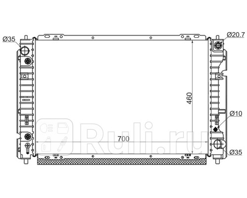 MZ0009-YF - Радиатор охлаждения (SAT) Ford Maverick (2000-2007)