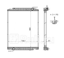 IV0002-1 - Радиатор охлаждения (SAT) Iveco Stralis (2003-2007)