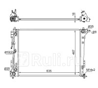 ST-10-0021 - Радиатор охлаждения (SAT) Hyundai Tucson 3 (2015-2021)