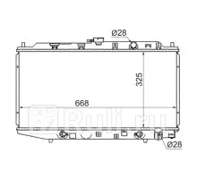 HD0001-EF - Радиатор охлаждения (SAT) Honda Civic EF (1987-1991)