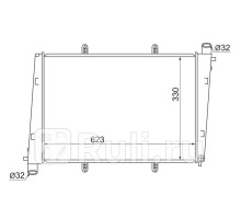 VL0002-2.0T - Радиатор охлаждения (SAT) Volvo S40 (1995-2004)