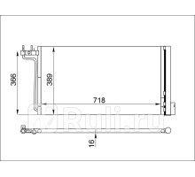 ST-47-0021 - Радиатор кондиционера (SAT) Ford Focus 3 рестайлинг (2014-2019)