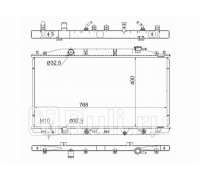 HD0003-CU - Радиатор охлаждения (SAT) Honda Accord 8 (2008-2013)