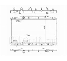HD0003-CU - Радиатор охлаждения (SAT) Honda Accord 8 (2008-2013)