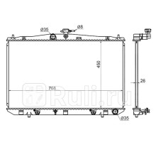 TY0003-RX350 - Радиатор охлаждения (SAT) Lexus RX (2008-2012)