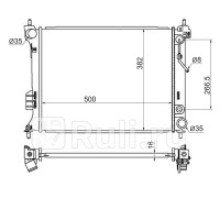 HY0003-I20 - Радиатор охлаждения (SAT) Hyundai i20 (2008-2014)